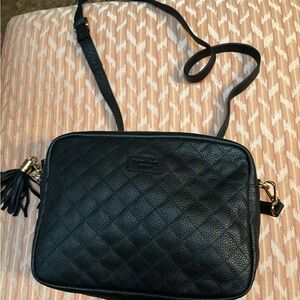 Chic Black Quilted Crossbody Bag